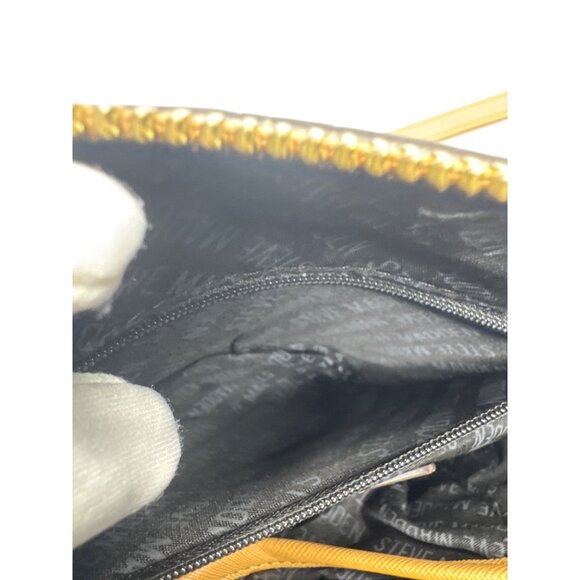 Steve Madden Tan Saffiano Dome Crossbody Bag With Chain Strap & Gold Accents - Picture 10 of 15